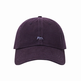 Wholesale Fox Grape Purple Baseball Cap Women's Embroidered Cute Wide-brimmed Sunshade Cap Unisex for Men and Women