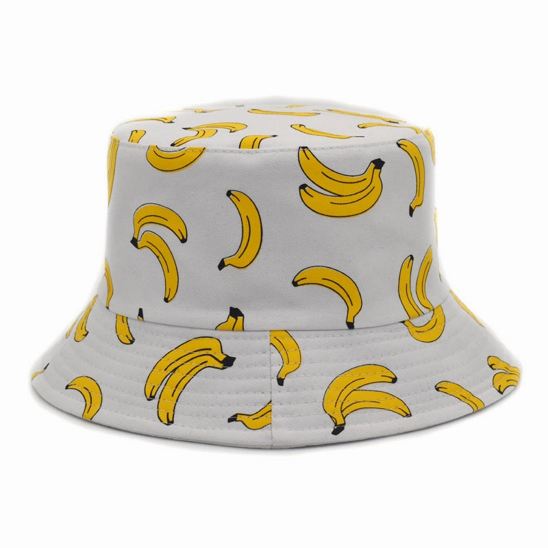 Wholesale Fruit Cotton Travel Beach Double Sided Bucket Hat