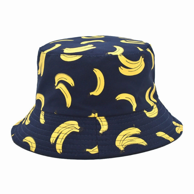 Wholesale Fruit Cotton Travel Beach Double Sided Bucket Hat