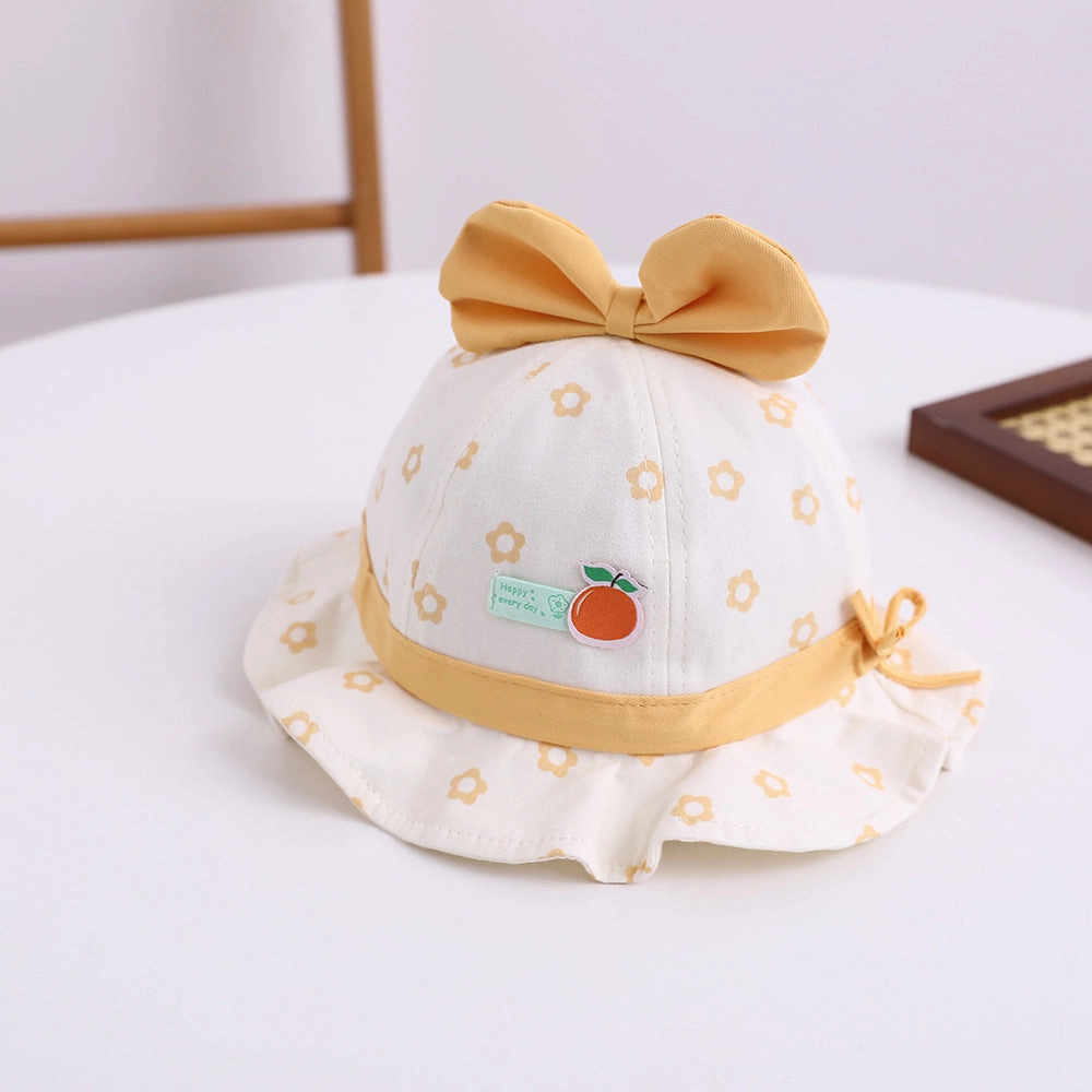 Wholesale Fruit Small Label Cotton Kids Bucket Hat