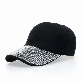Wholesale Full brim diamond baseball cap