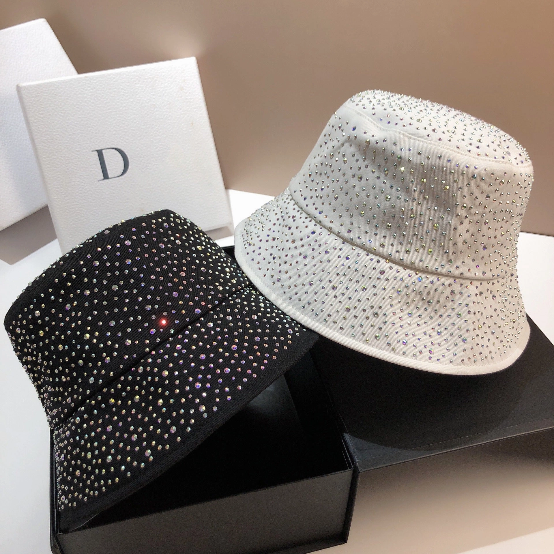 Wholesale Full Diamond Pure Cotton Fisherman Hat Basin Hat
