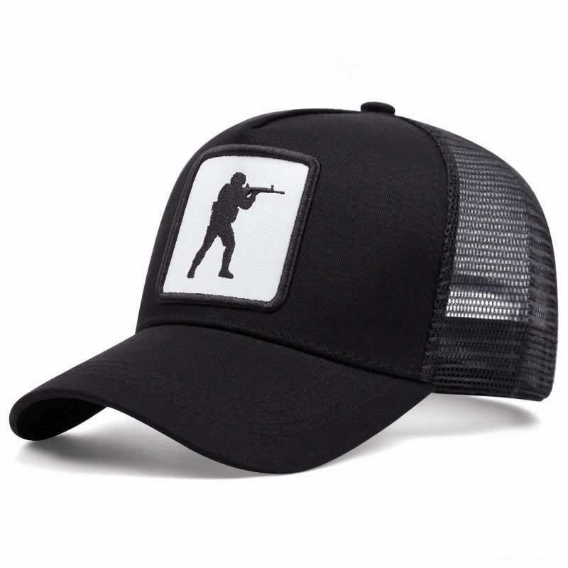 Wholesale game player baseball cap event peaked cap sun-proof breathable mesh cap