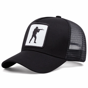 Wholesale game player baseball cap event peaked cap sun-proof breathable mesh cap