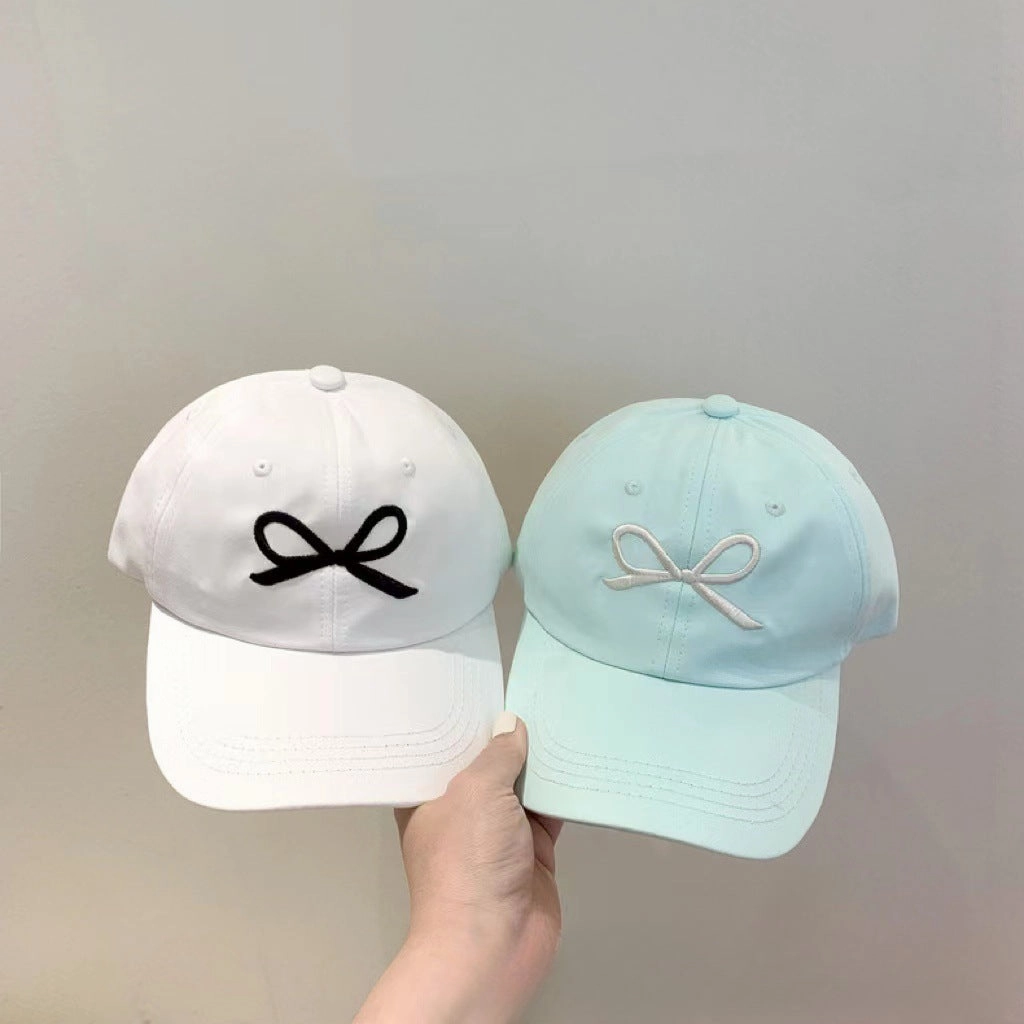 Wholesale Girls Sweet Embroidered Bow Cap