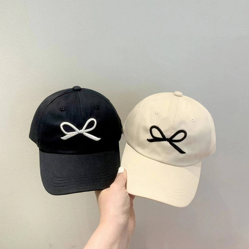 Wholesale Girls Sweet Embroidered Bow Cap