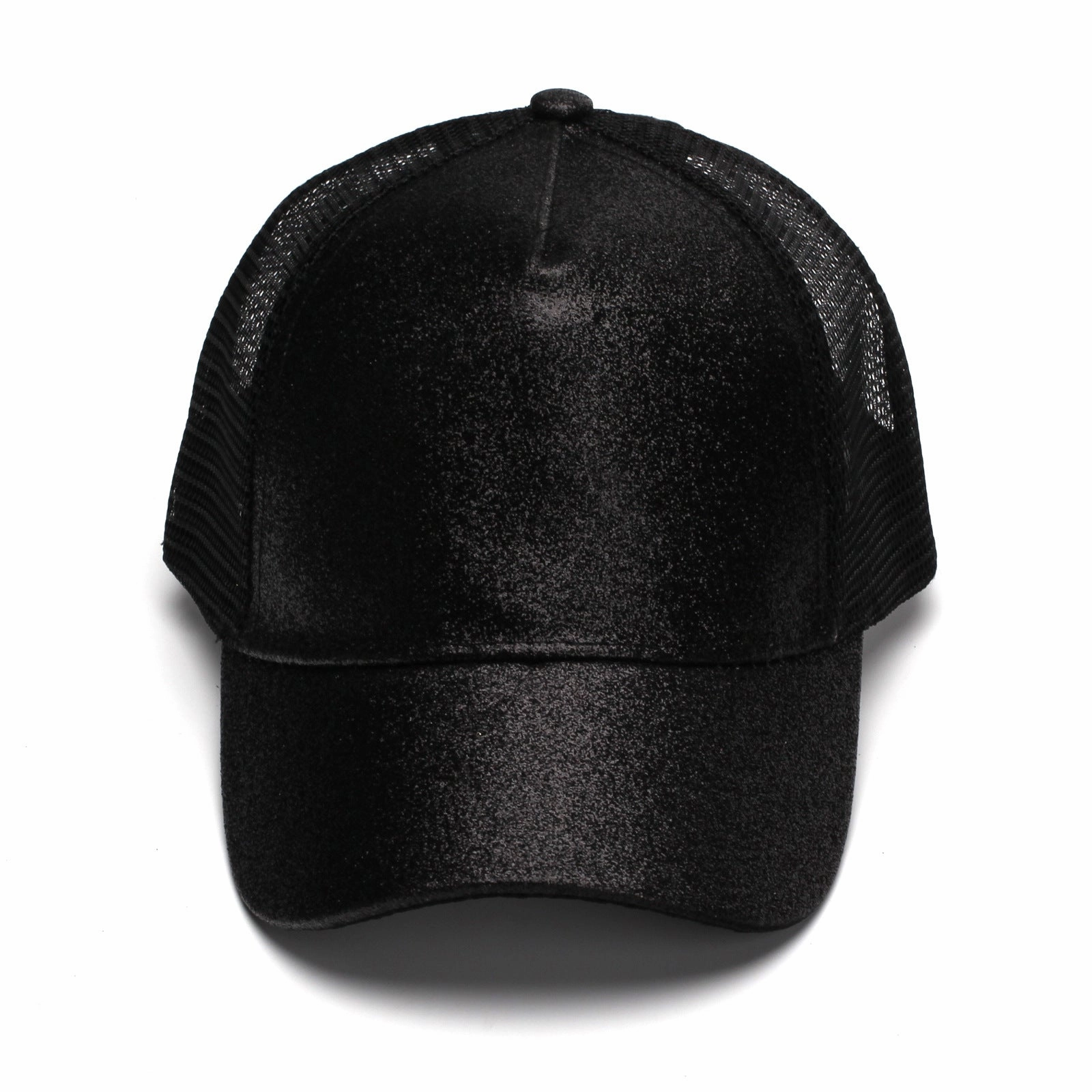 Wholesale Glitter Ponytail Baseball Mesh Cap