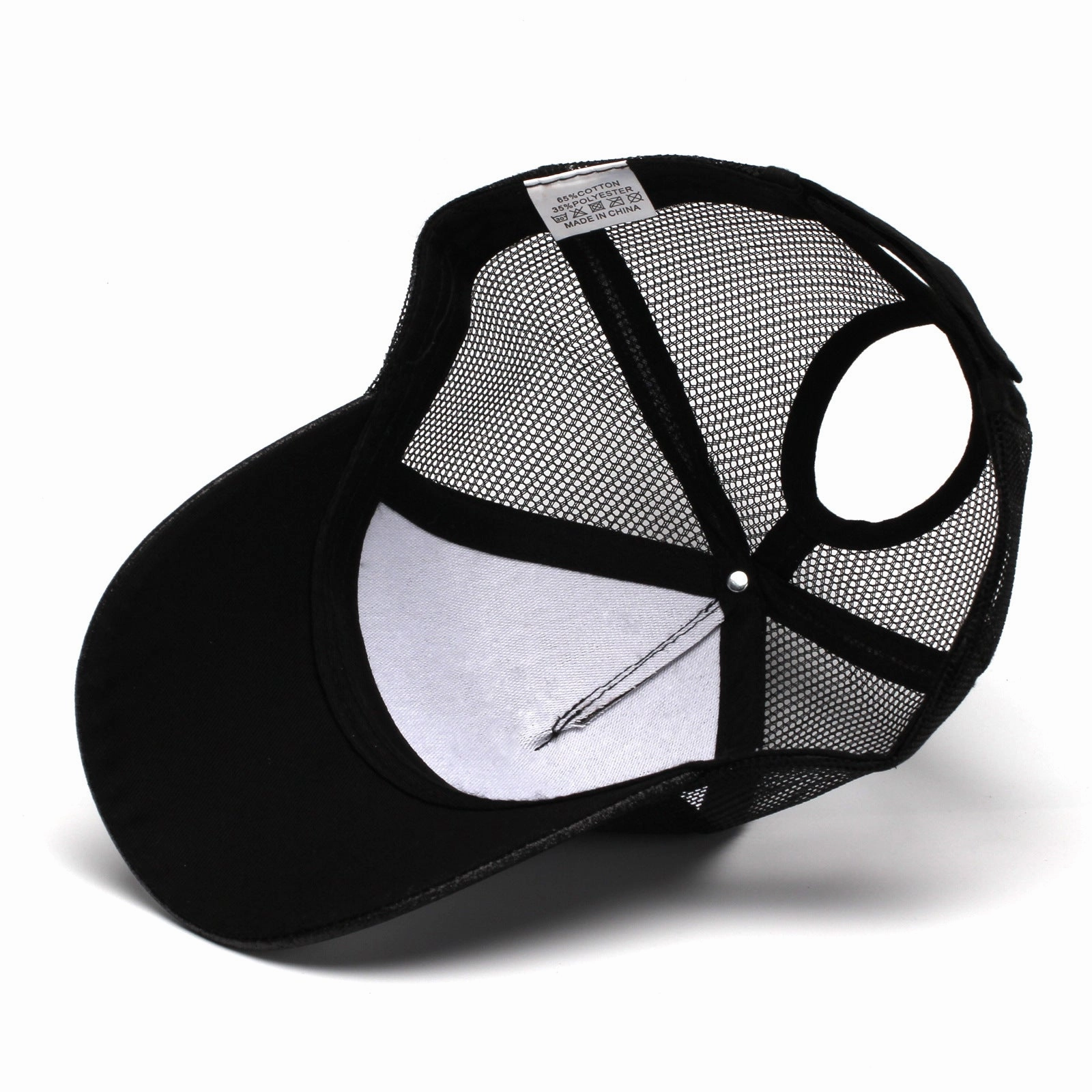 Wholesale Glitter Ponytail Baseball Mesh Cap