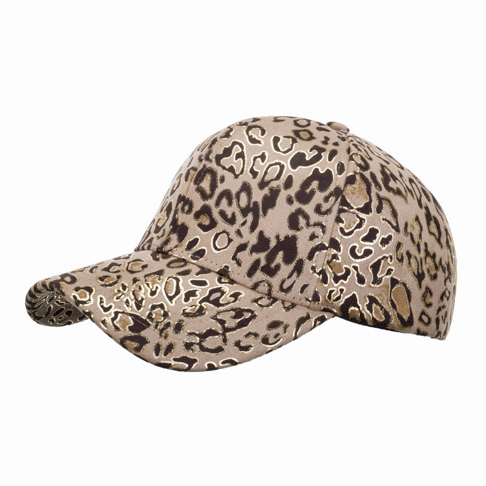 Wholesale Gold foil leopard print baseball cap sun hat