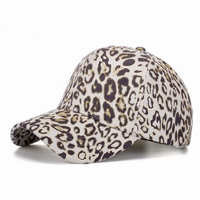 Wholesale Gold foil leopard print baseball cap sun hat