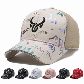Wholesale Graffiti Embroidered Hat Breathable Baseball Hat
