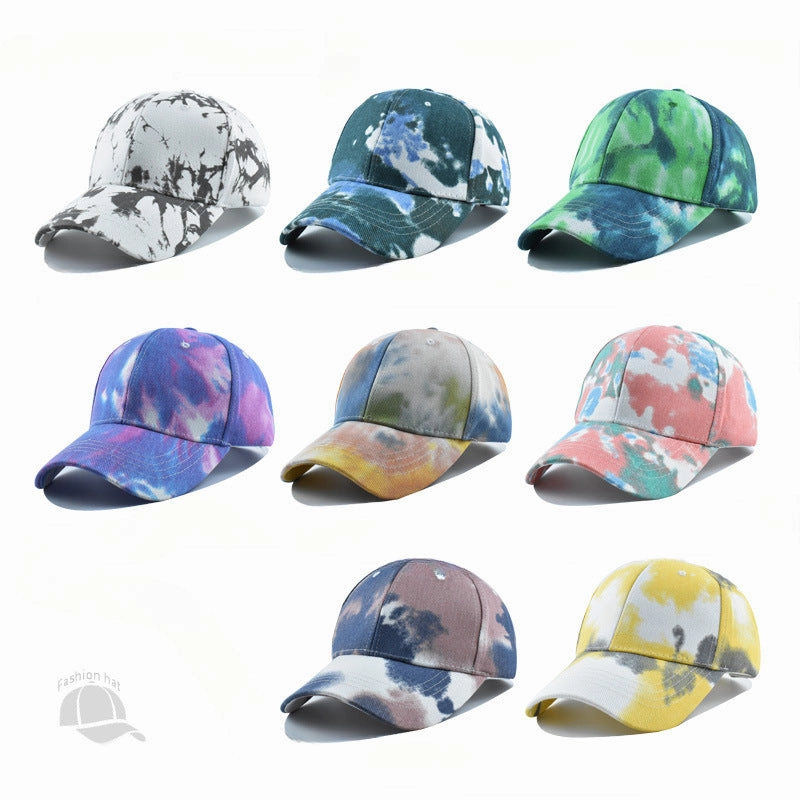 Wholesale Graffiti Tie Dyeing Fashion Personality Outdoor Leisure Travel Sunshade Baseball Hat