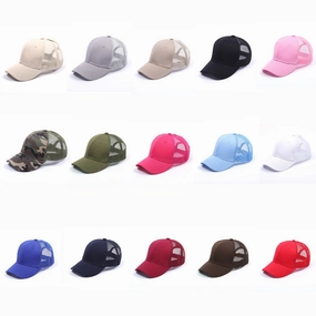 Wholesale Grid Customized Advertising Baseball Cap