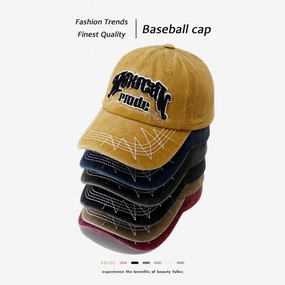 Wholesale Hat Men's Trendy Men's Versatile Retro Washed Old Cap Women's High-end Alphabet Baseball Cap