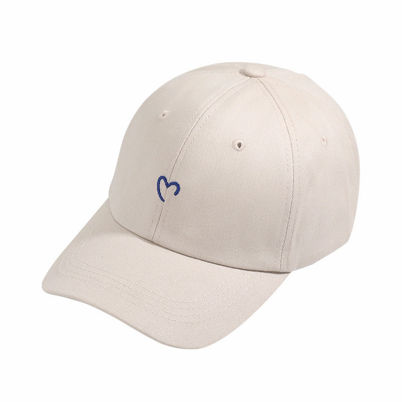 Wholesale Heart Embroidered Sun Protection Baseball Cap