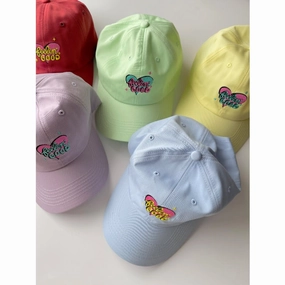 Wholesale Heart Patch Light Color Baseball Cap