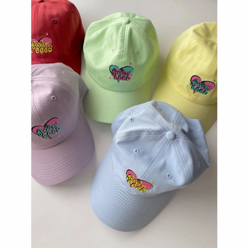 Wholesale Heart Patch Light Color Baseball Cap