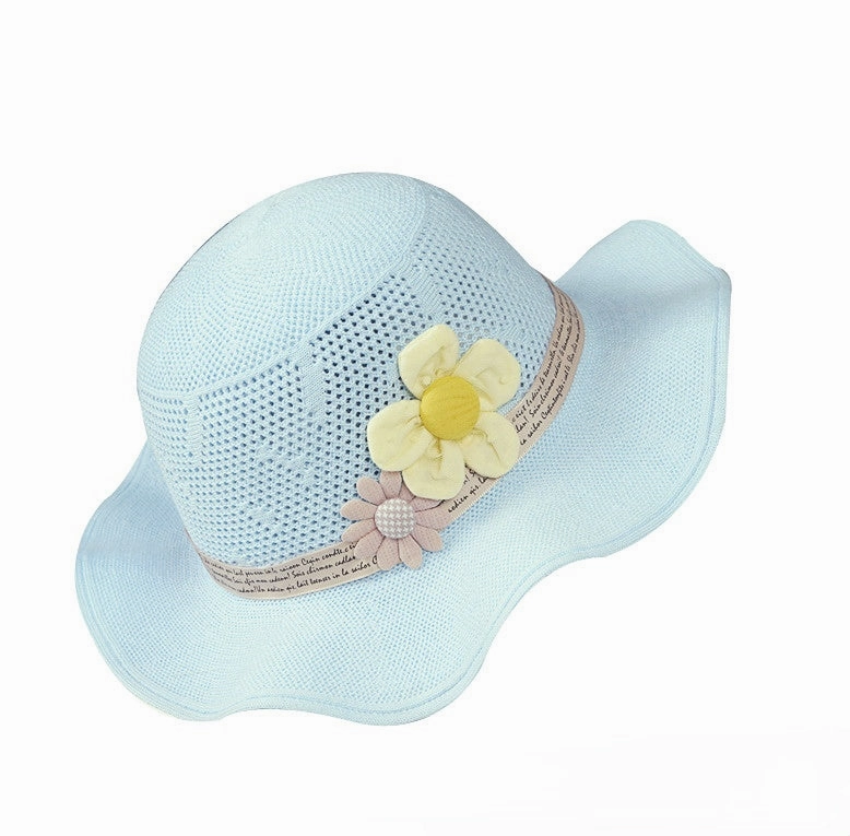 Wholesale Hemp Children Cartoon Flowers Bucket Hat