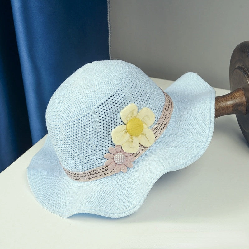 Wholesale Hemp Children Cartoon Flowers Bucket Hat