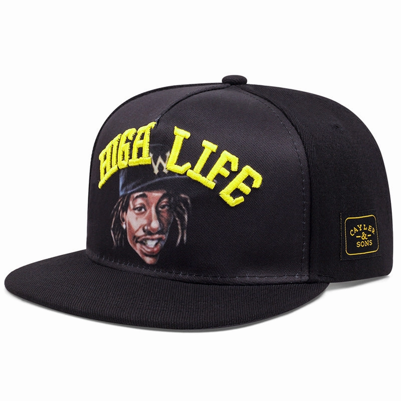 Wholesale High Street Fashion Flat Brim Baseball Cap with Initials
