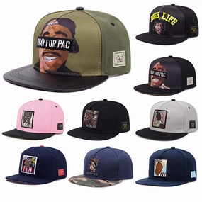 Wholesale High Street Fashion Flat Brim Baseball Cap with Initials