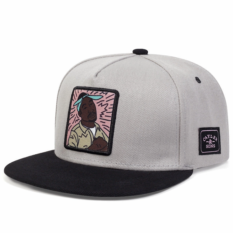 Wholesale High Street Fashion Flat Brim Baseball Cap with Initials