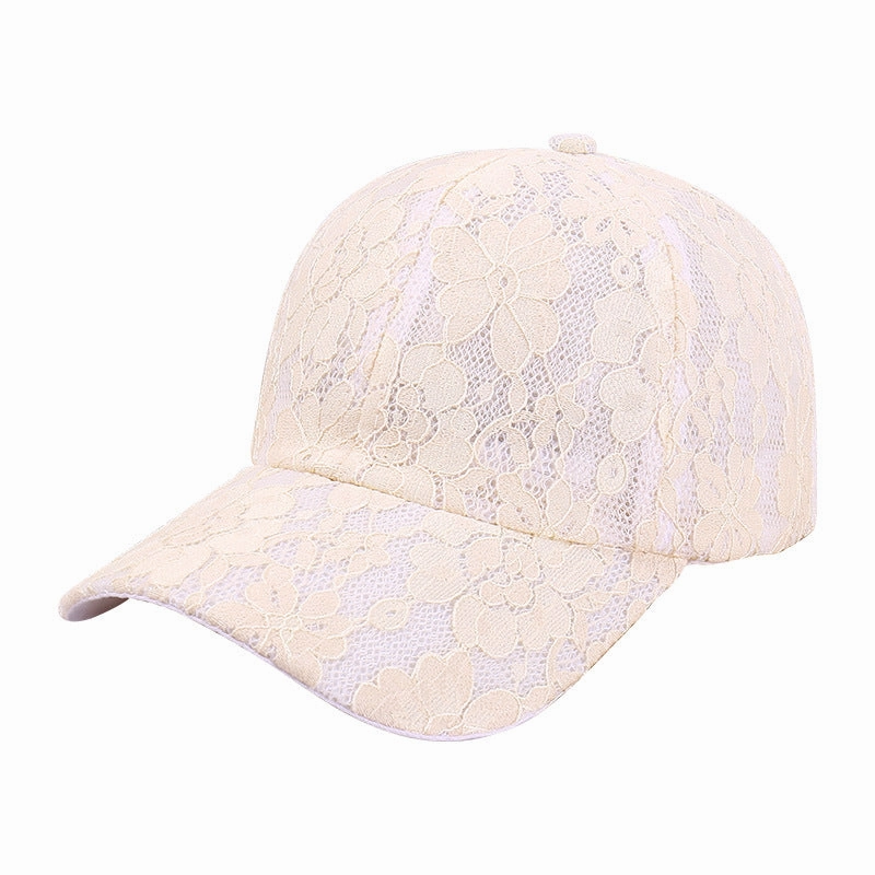 Wholesale Hollow Breathable Lace Flower Outdoor Sun Hat