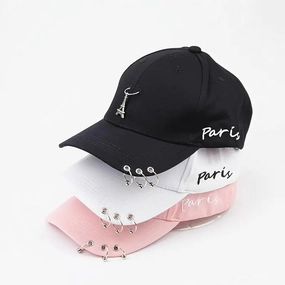 Wholesale Iron Ring Tower Personalized Bent Hip Hop Baseball Hat