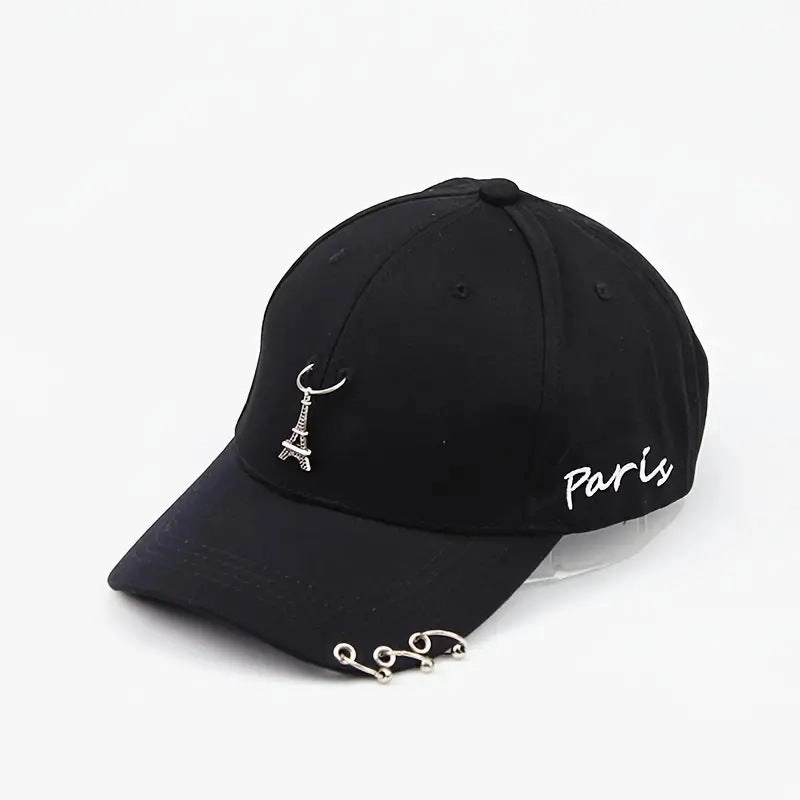 Wholesale Iron Ring Tower Personalized Bent Hip Hop Baseball Hat