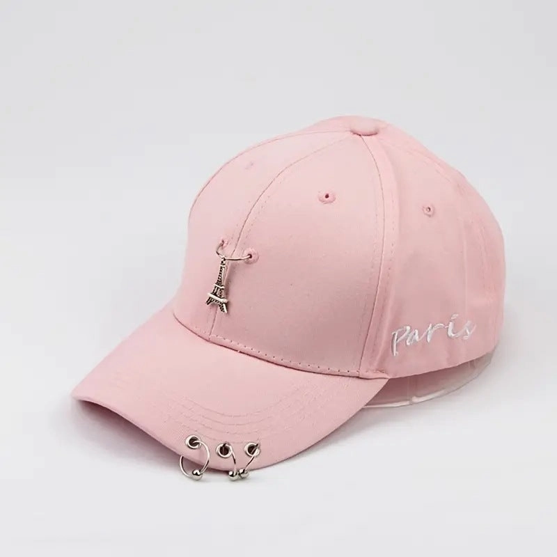 Wholesale Iron Ring Tower Personalized Bent Hip Hop Baseball Hat
