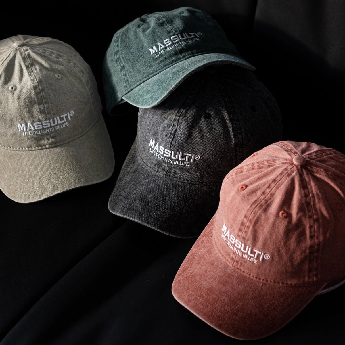 Wholesale Japanese retro washed distressed embroidered soft top cap