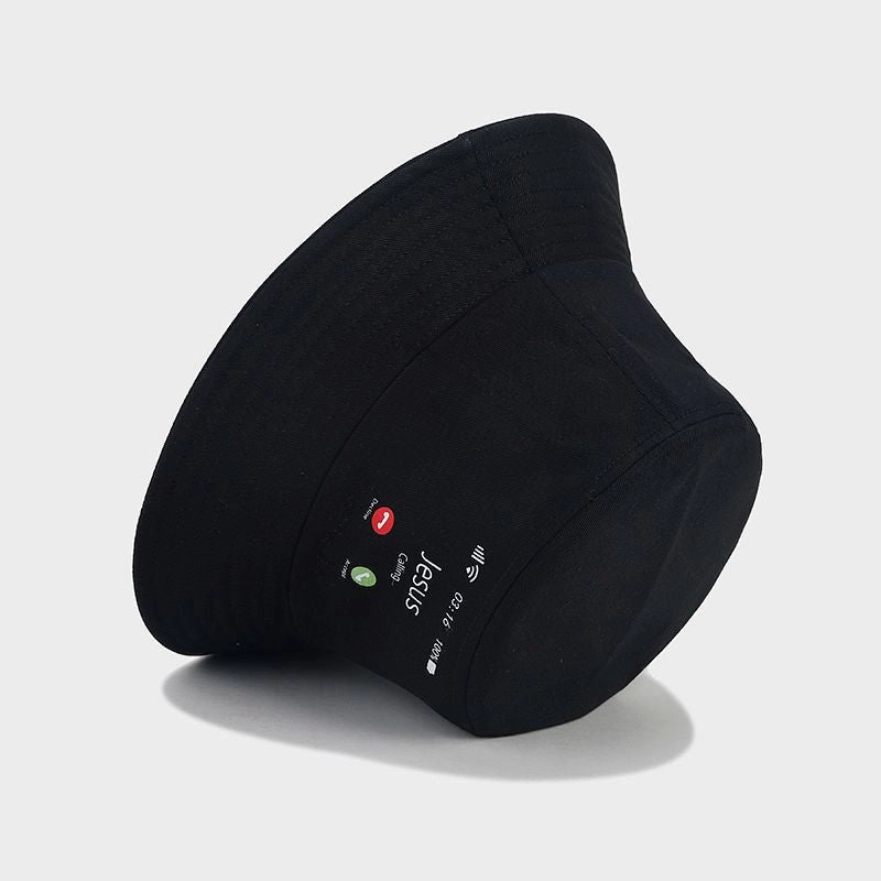 Wholesale JESUS Call Hot Stamping Pattern Cotton Fisherman Hat