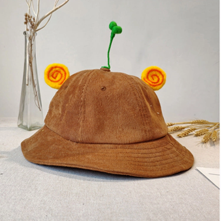Wholesale Kids Bean Sprouts Corduroy Bucket Hat