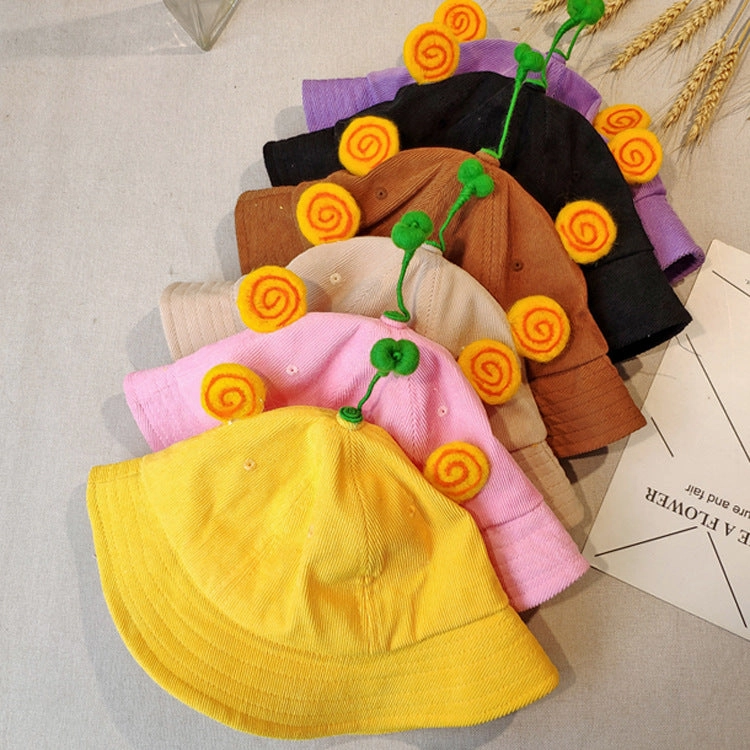 Wholesale Kids Bean Sprouts Corduroy Bucket Hat
