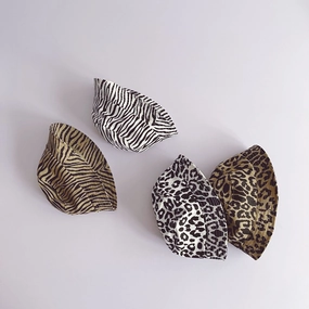 Wholesale Kids Personalized Stripe Leopard Print Cotton Bucket Hat