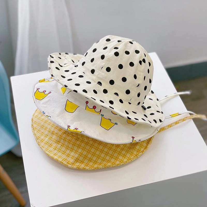 Wholesale Kids Sunshade Big Brim Wool Bucket Hat