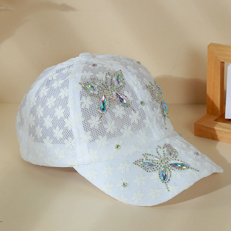 Wholesale Lace Breathable Sun Protection Face Small Baseball Cap