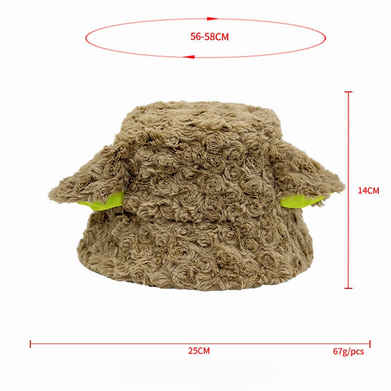 Wholesale Lambswool Curly Bucket Hat Winter Warm Plush Bucket Hat