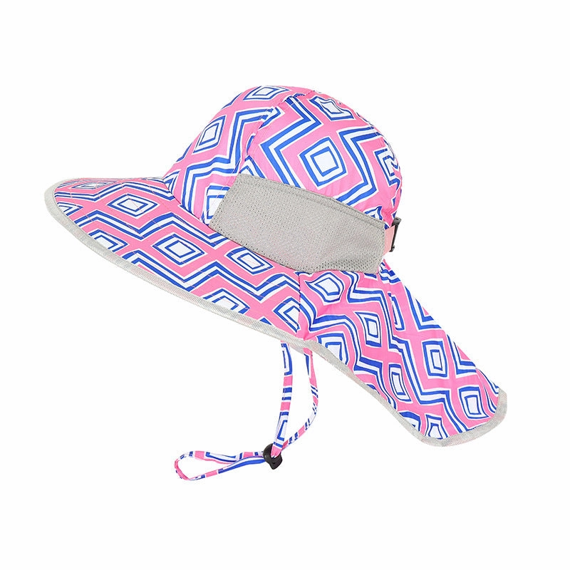 Wholesale large eaves decor Nylon Children's Fisherman Hat