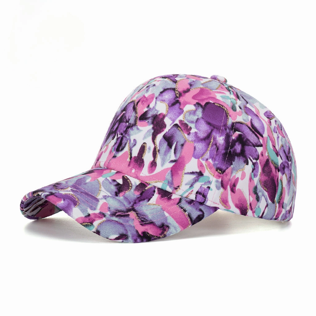 Wholesale Large Flower Outdoor Sun Protection Casual Baseball Cap