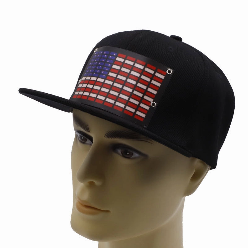 Wholesale LED performance party el cold light film luminous hat