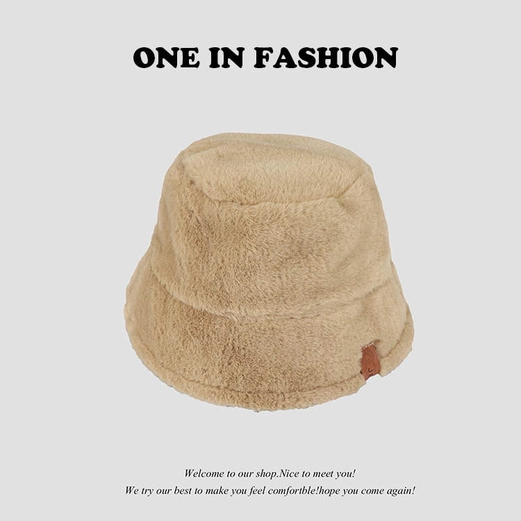 Wholesale Leopard Print Cow Print Zebra Print Plush Bucket Hat