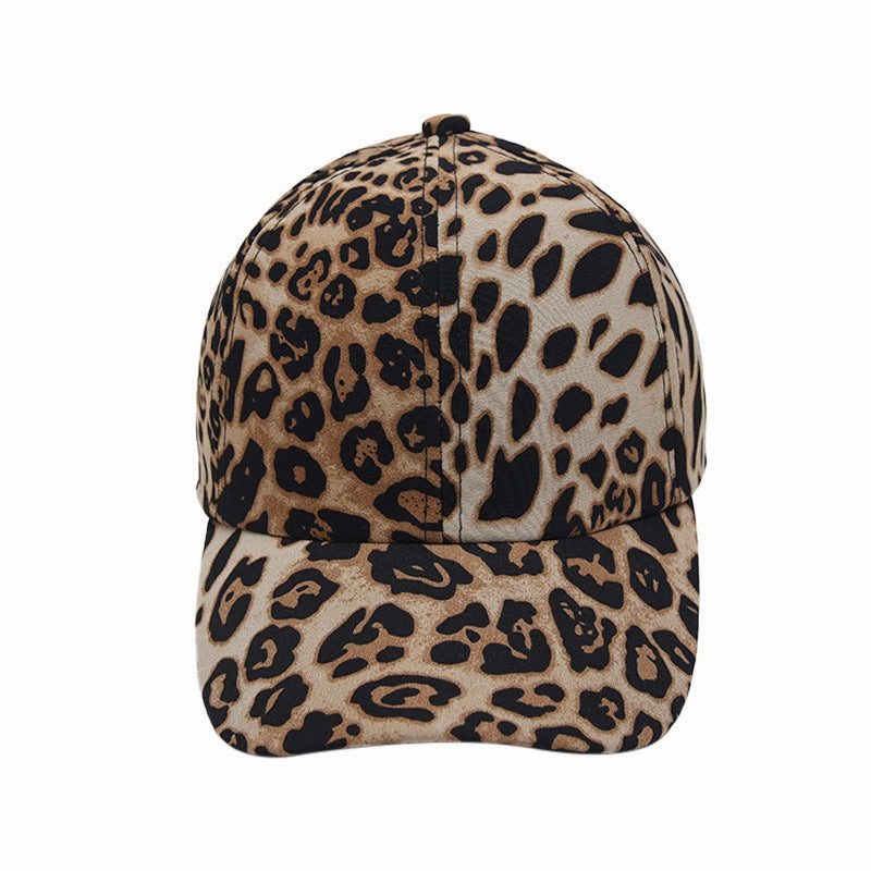 Wholesale Leopard Print European and American Versatile Personalized Outdoor Sun Protection and Shading Baseball Caps