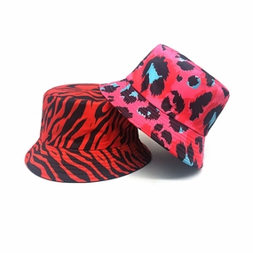 Wholesale Leopard Print Polyester Bucket Hat
