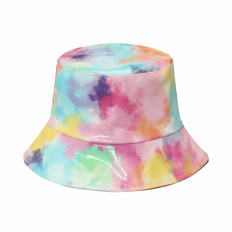 Wholesale Leopard Snake Pattern Patent Leather Bucket Hat