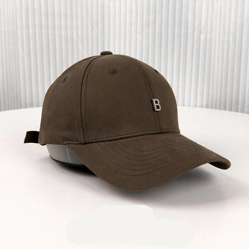 Wholesale  letter B baseball cap face small wide brim cap
