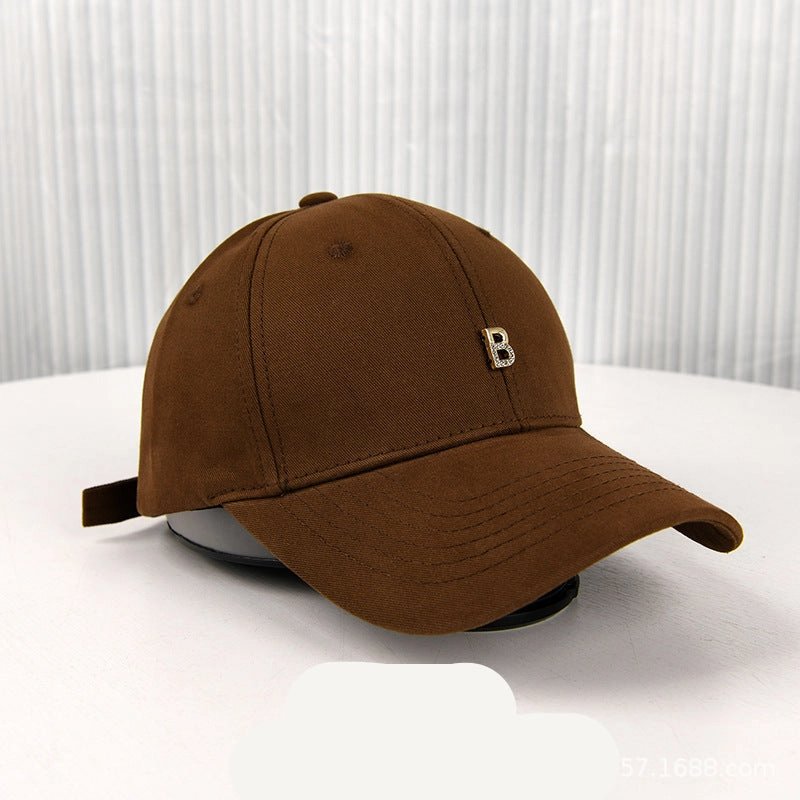 Wholesale  letter B baseball cap face small wide brim cap