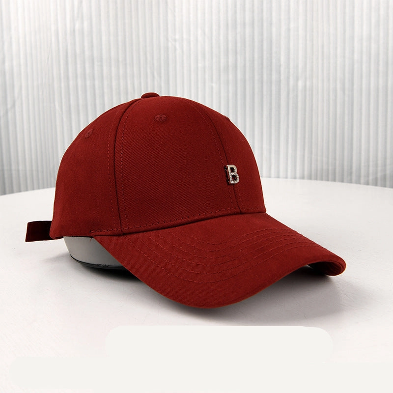 Wholesale  letter B baseball cap face small wide brim cap