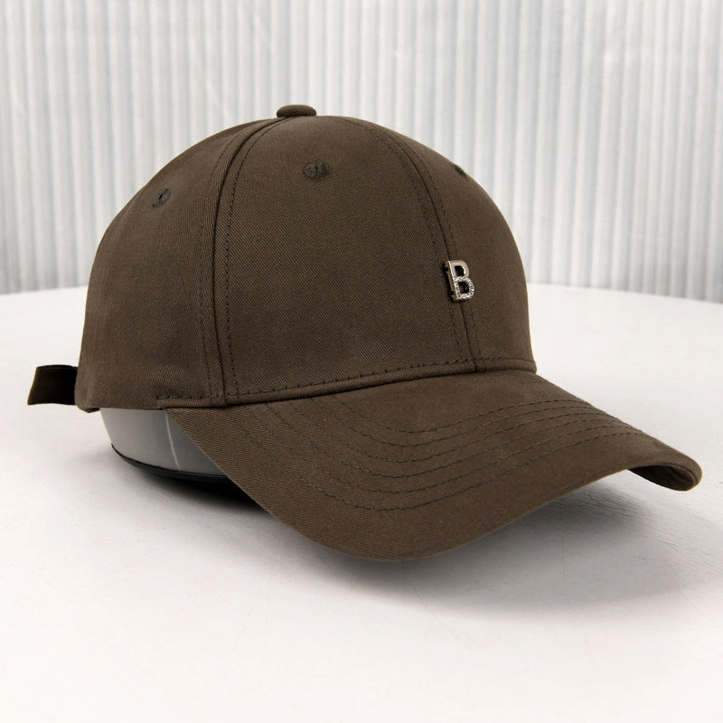 Wholesale  letter B baseball cap face small wide brim cap