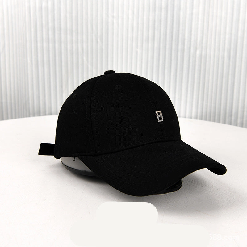 Wholesale  letter B baseball cap face small wide brim cap